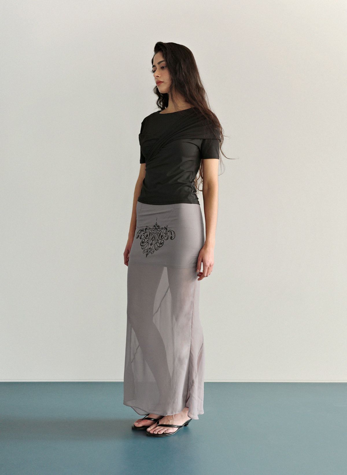 디파블로(D.PABLO) mermaid gray skirt