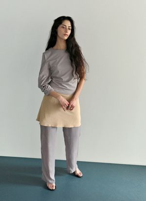 cape grash beige top