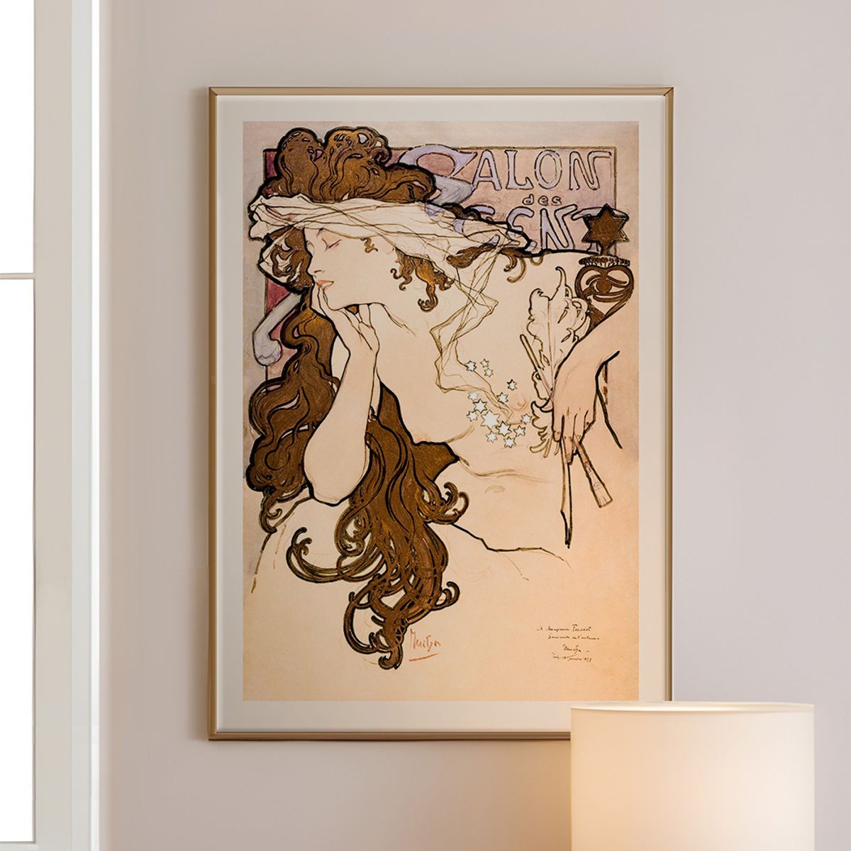 아트밀(ARTMILL) 빈티지 캐릭터 팝아트 포스터액자 33종 - P61 알폰스무하 파리박물관(1896)