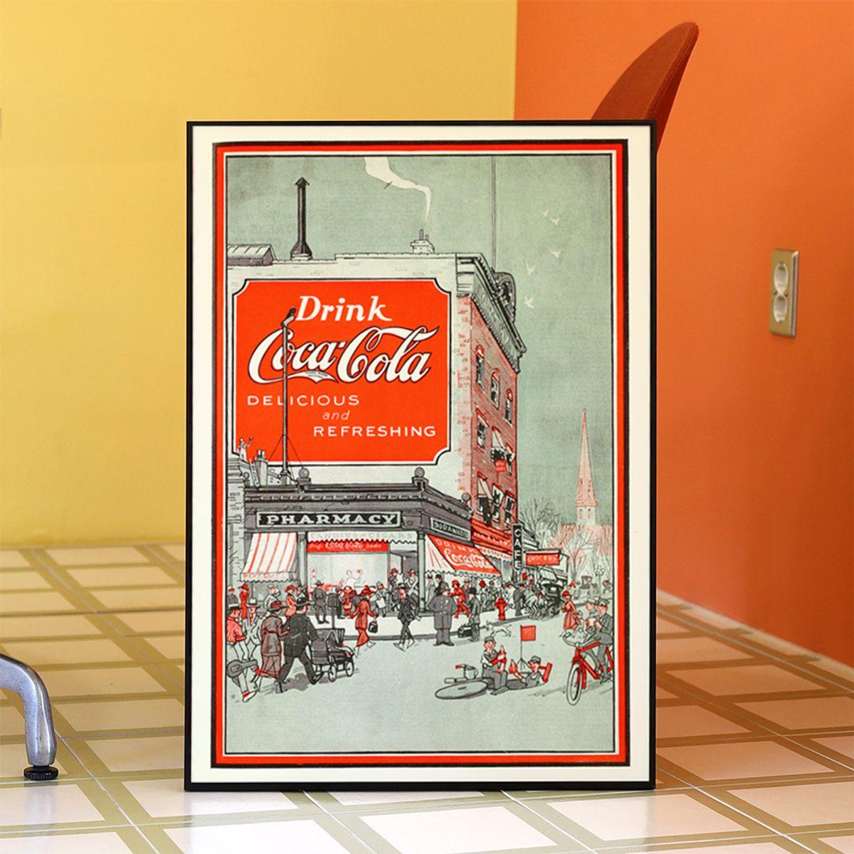 아트밀(ARTMILL) 빈티지 캐릭터 팝아트 포스터액자 33종 - P46 Coca Cola(1921)