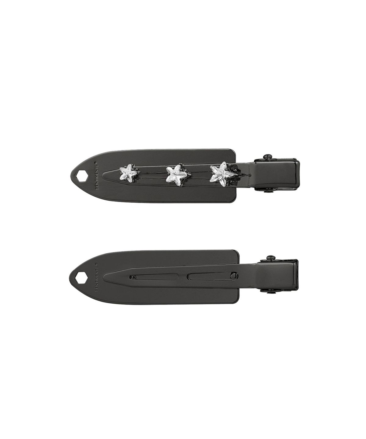 센티멍(SENTIMENTS) NO.543 [BLACK] SURFBOARD CRYSTAL STAR HAIR PIN