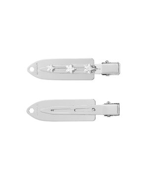 NO.543 [SILVER] SURFBOARD CRYSTAL STAR HAIR PIN