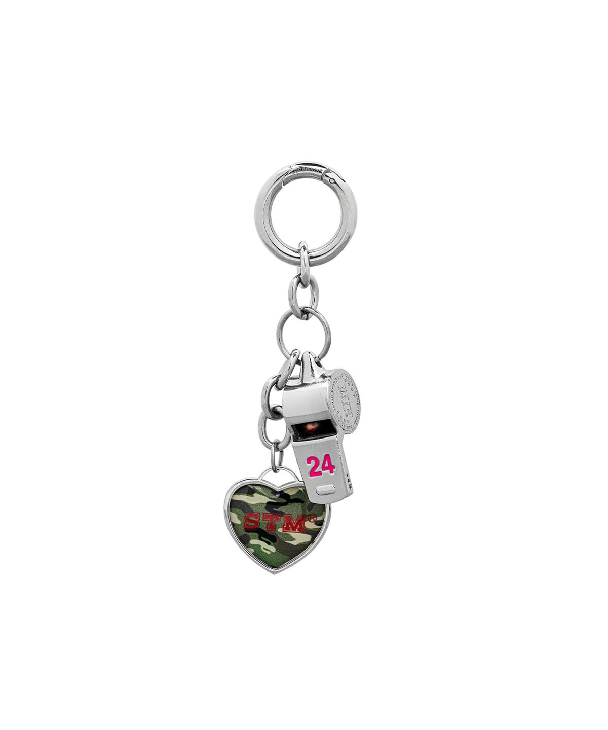 센티멍(SENTIMENTS) NO.552 [SILVER PINK] 24 COLOR WHISTLE KEY RING