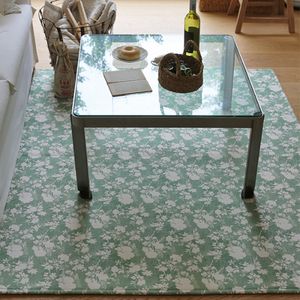 써머셋 플로럴  생활 방수 단모  러그