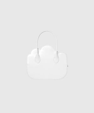 CLOUD BAG_PATENT WHITE