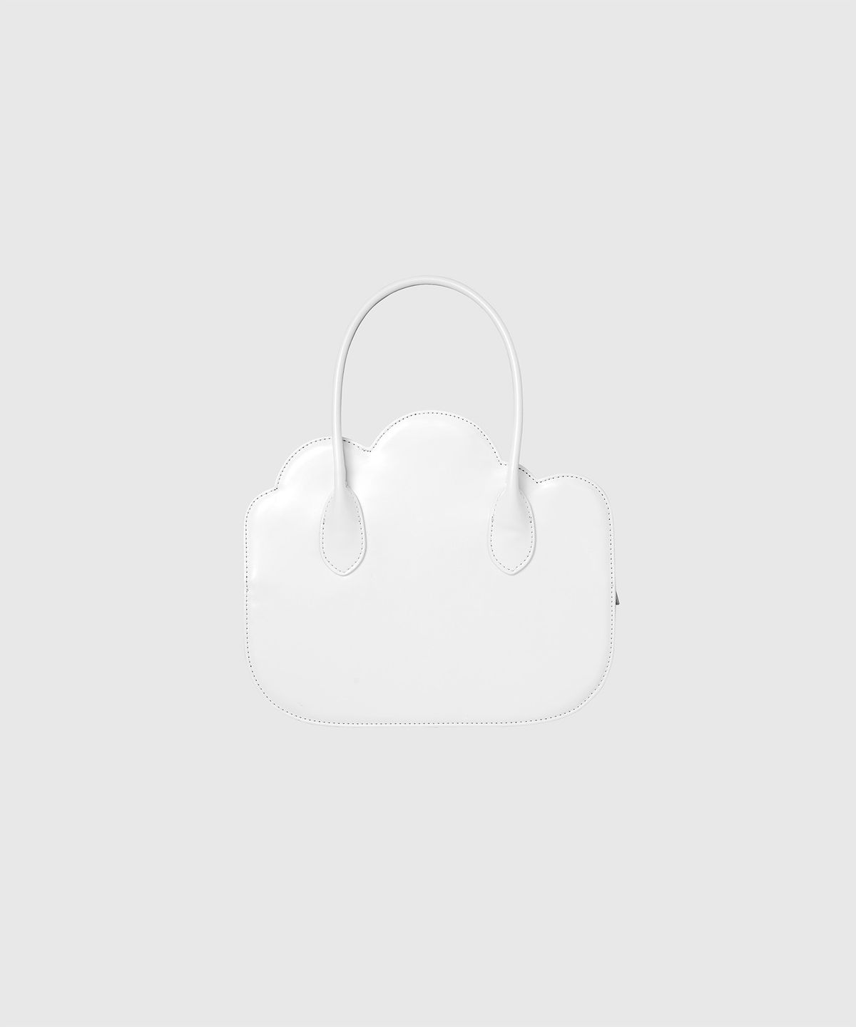 니히(NIEEH) CLOUD BAG_PATENT WHITE