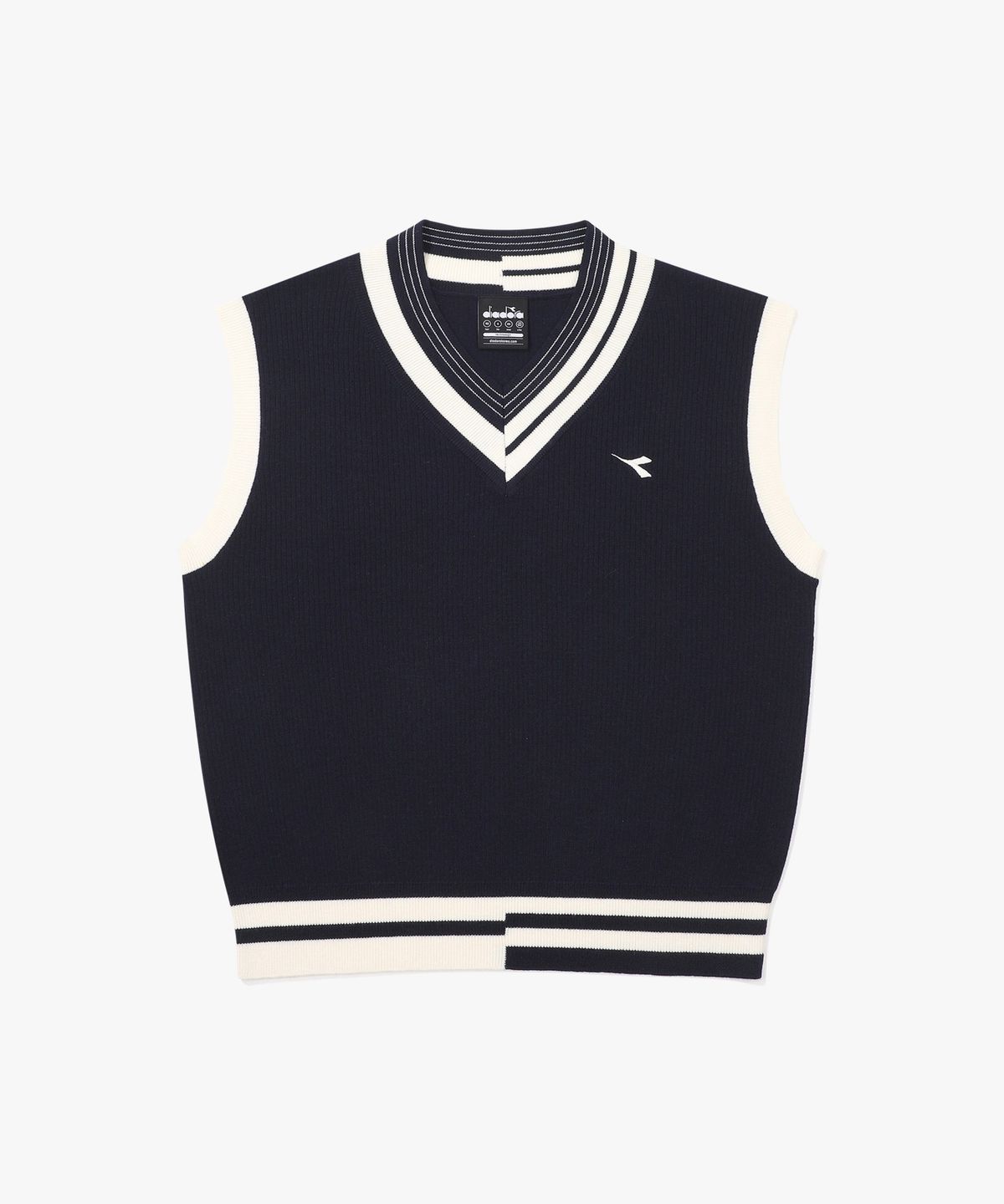 디아도라(diadora) 코지 니트 베스트 우먼 NAVY