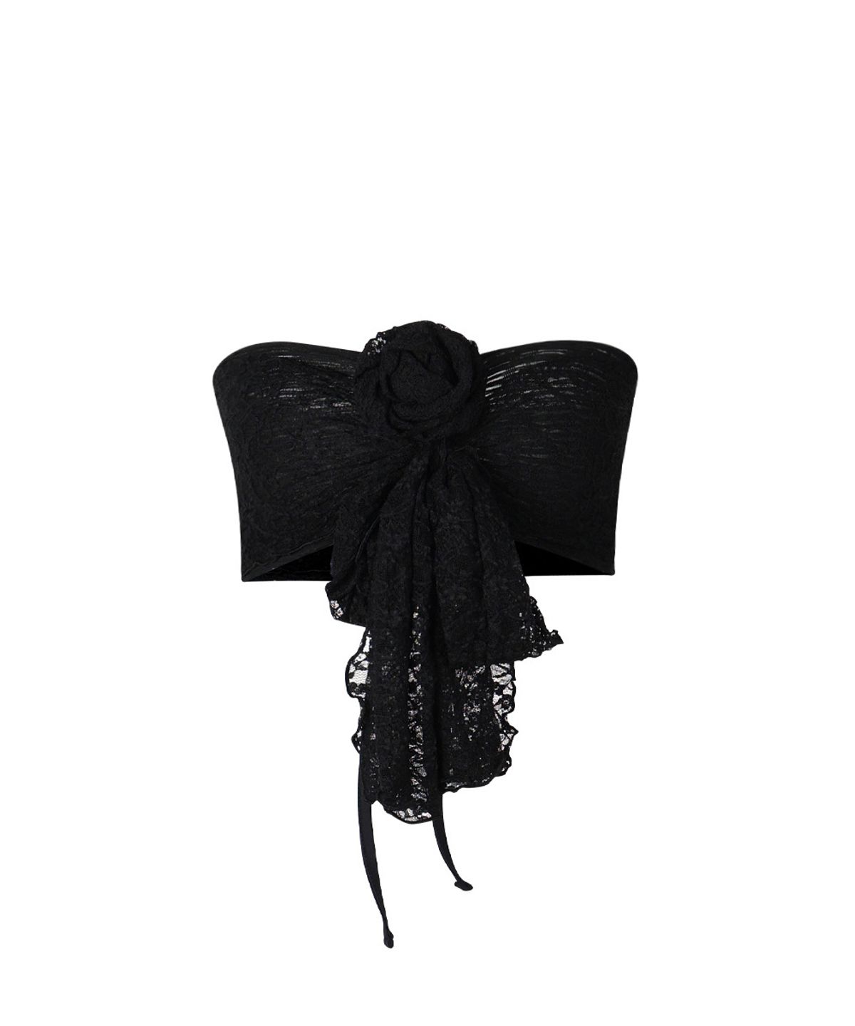 레씨토(LECYTO) 2Way String Shirring Tube Top_[Black]