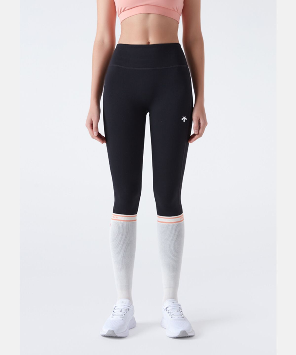 데상트(DESCENTE) 여성 베이직 9.5부 레깅스 블랙(SP322TKL71)