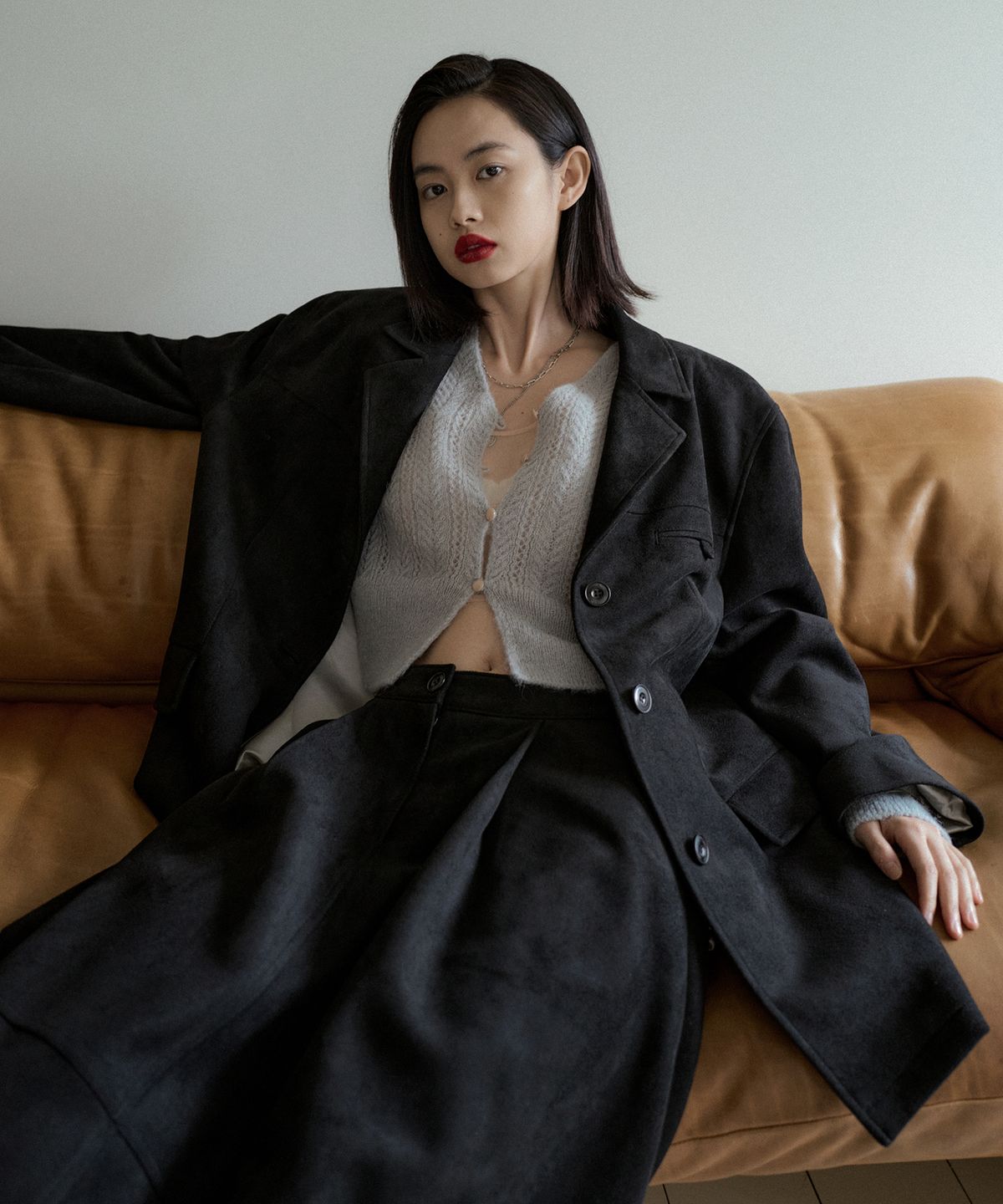 오버듀플레어(OVERDUEFLAIR) CLASSIC SUEDE JACKET_BLACK