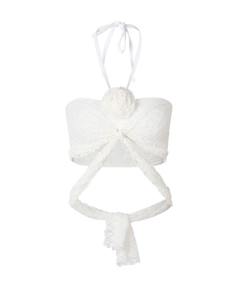 2Way String Shirring Tube Top_[White]