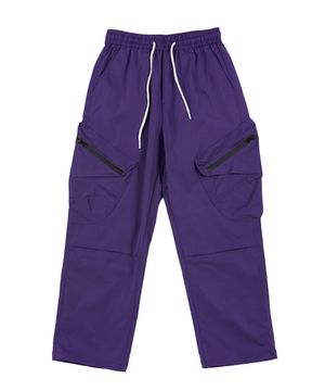 사선지퍼 카고팬츠(퍼플)
