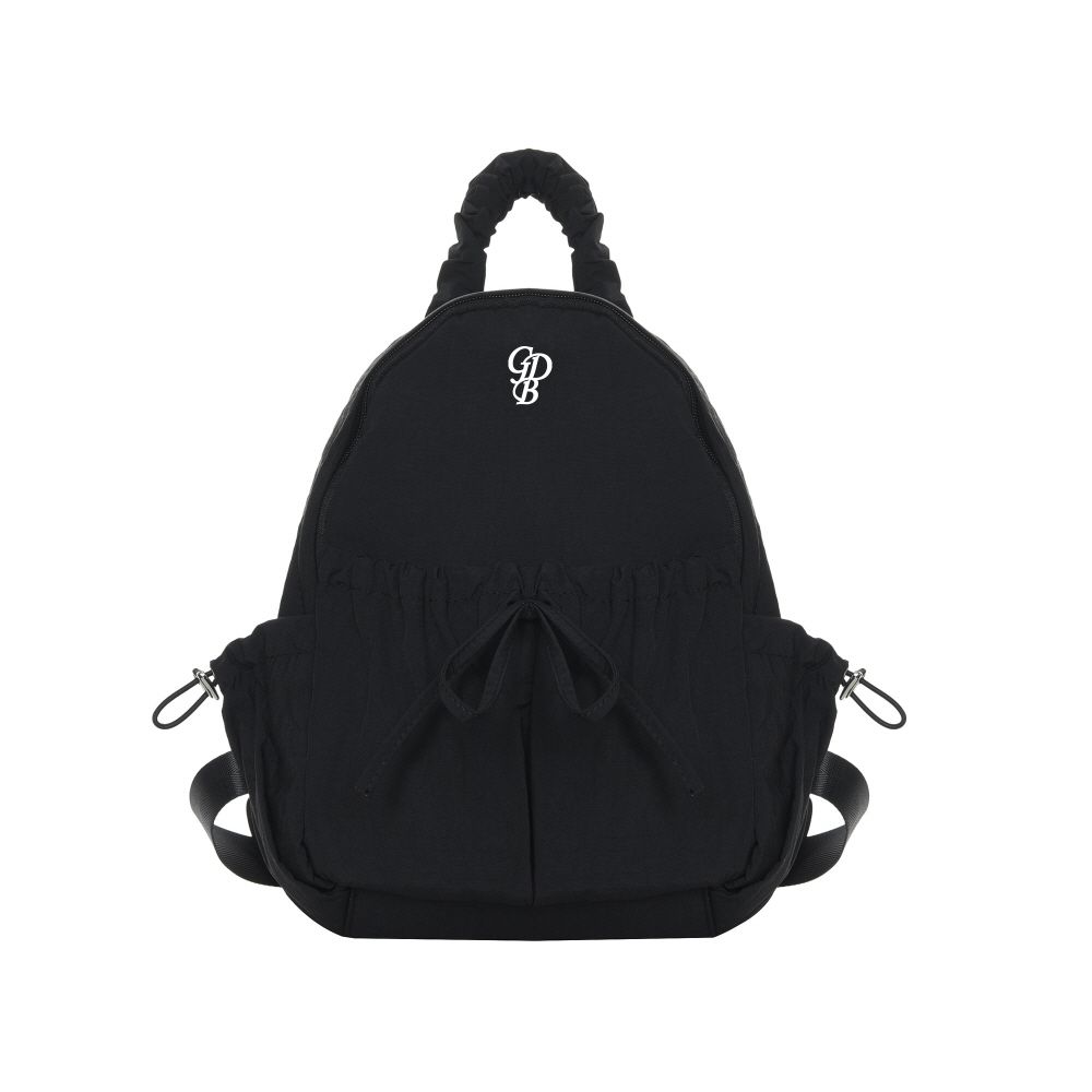 バッグ OMMO SHIRRING BACK PACK MUSINSA公式 | GRAIN DE BEAUTE SHIRRING BACK PACK [BLACK]