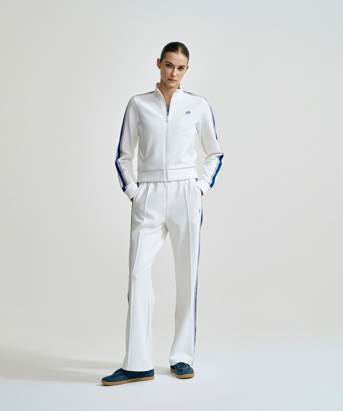 세르지오 타키니(SERGIO TACCHINI) W 고트 다마린도 트랙 팬츠 (White)