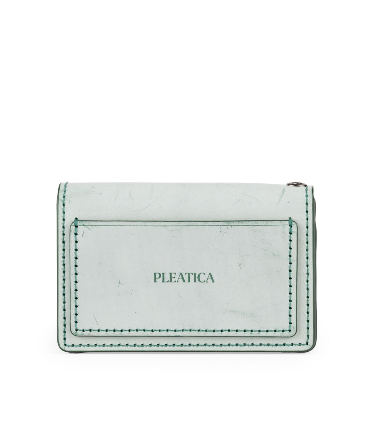 플리티카(PLEATICA) 리멤버 카드명함지갑 화이트그린 / 이태리 베지터블가죽
