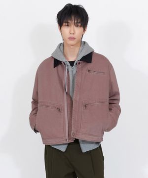 워시드 워크 자켓 페일핑크 IEJU4F213P4