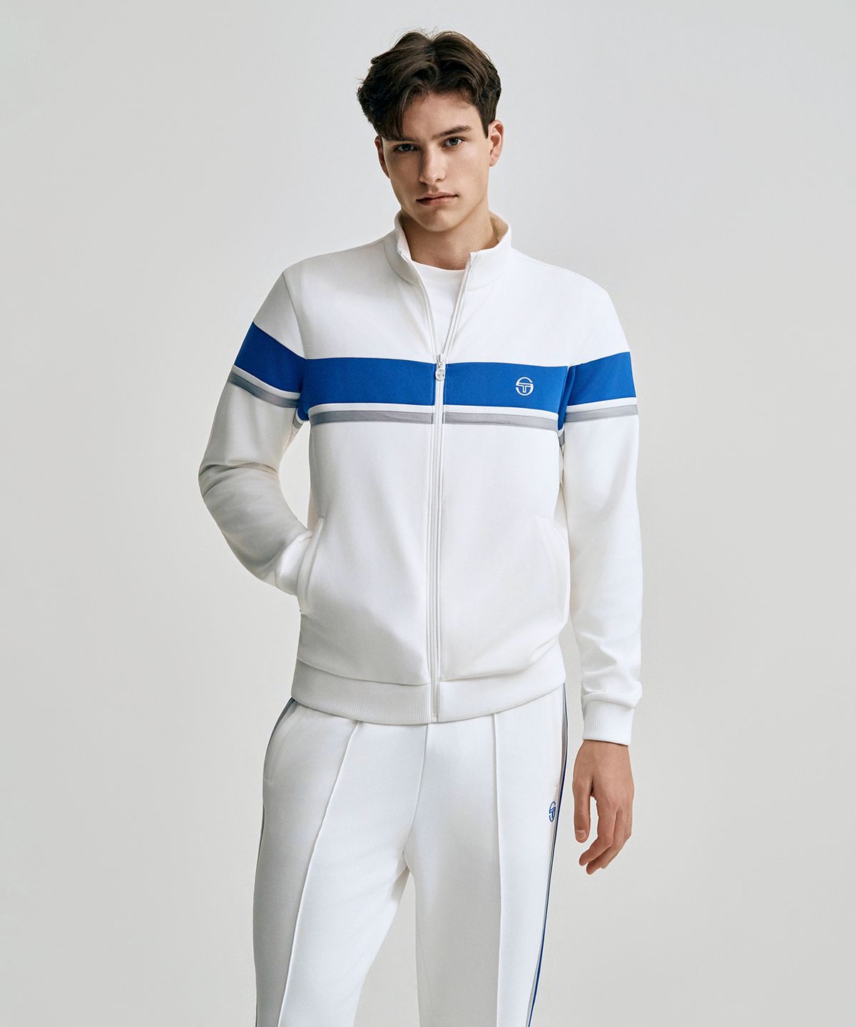 세르지오 타키니(SERGIO TACCHINI) M 고트 다마린도 컬러블록 트랙탑