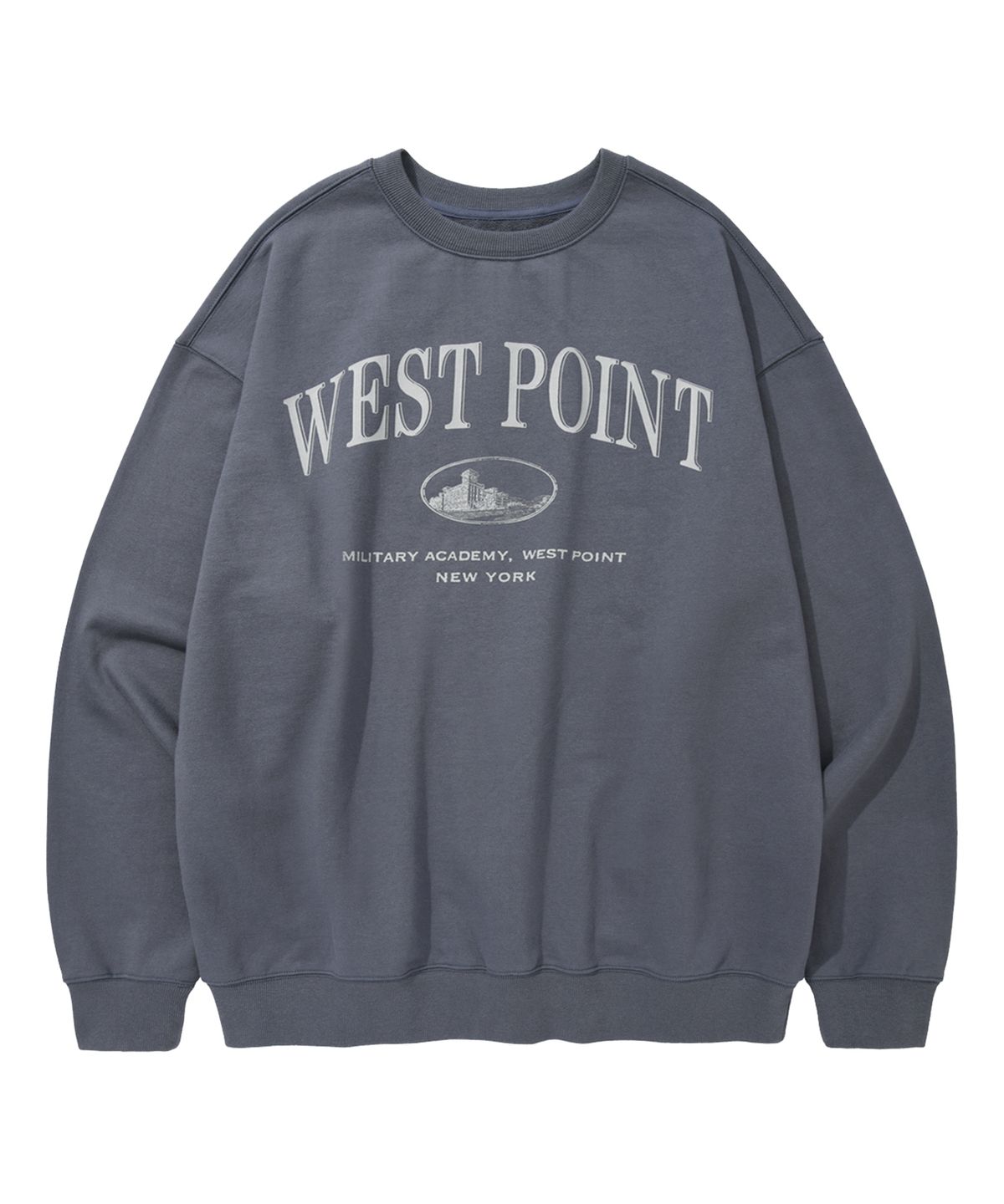 카네이테이(KANEITEI) WEST POINT ARCH CREWNECK (PALE BLUE)