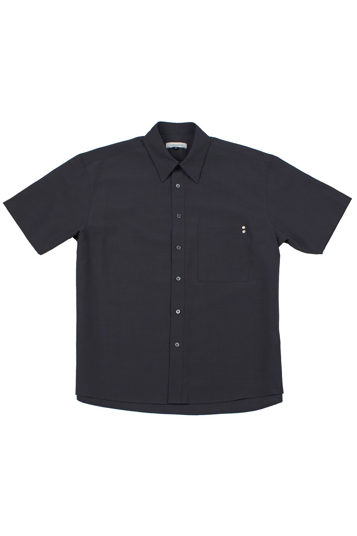 유수도시(YUSOODOSI) 2 flower riveted Half shirts (khaki grey)