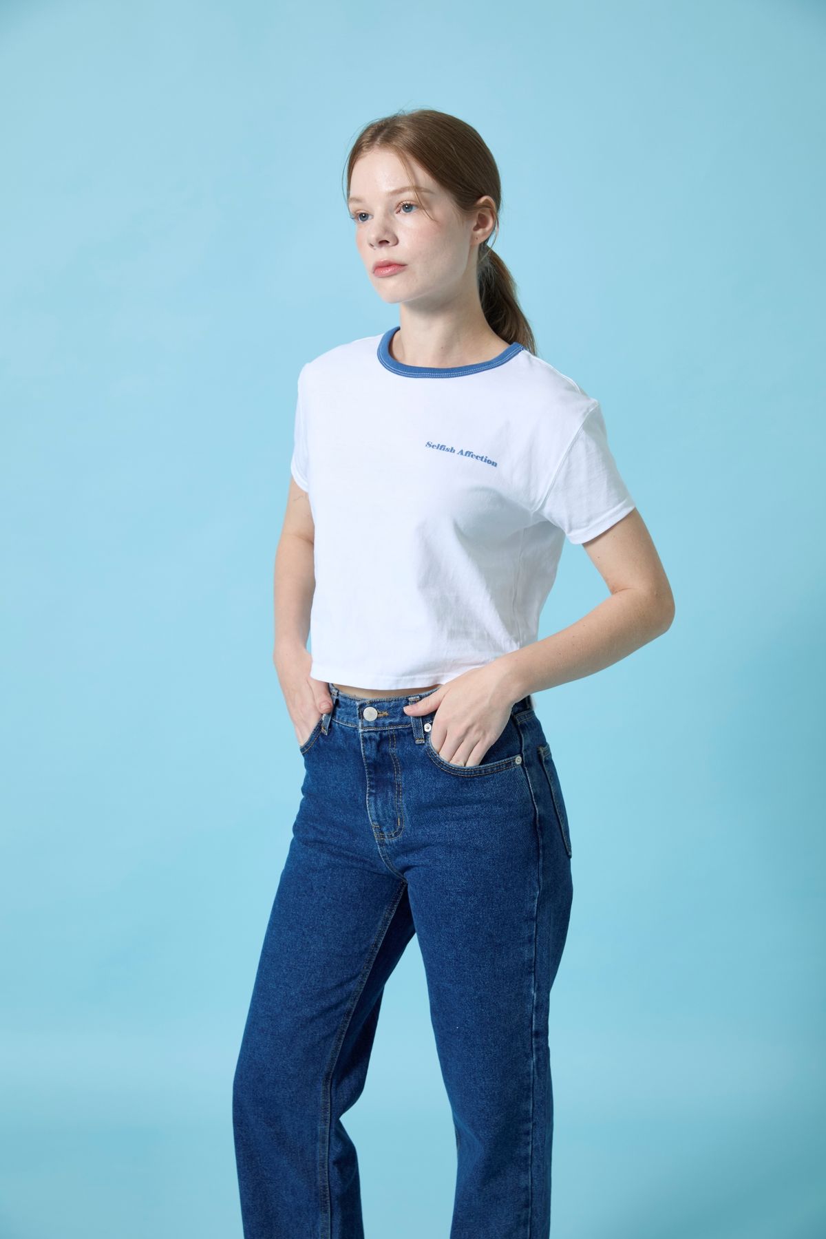 셀피시어펙션(SELFISHAFFECTION) Short-sleeved Ringer T-Shirt