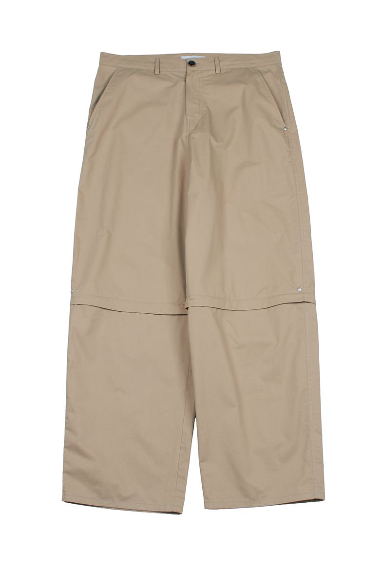 3-way Convertible Cotton Pants (Beige)