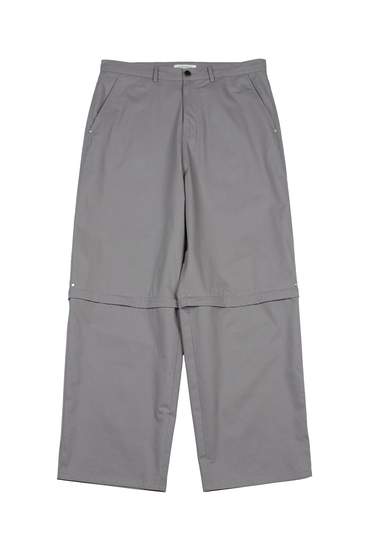 유수도시(YUSOODOSI) 3-way Convertible Cotton Pants (Cement)