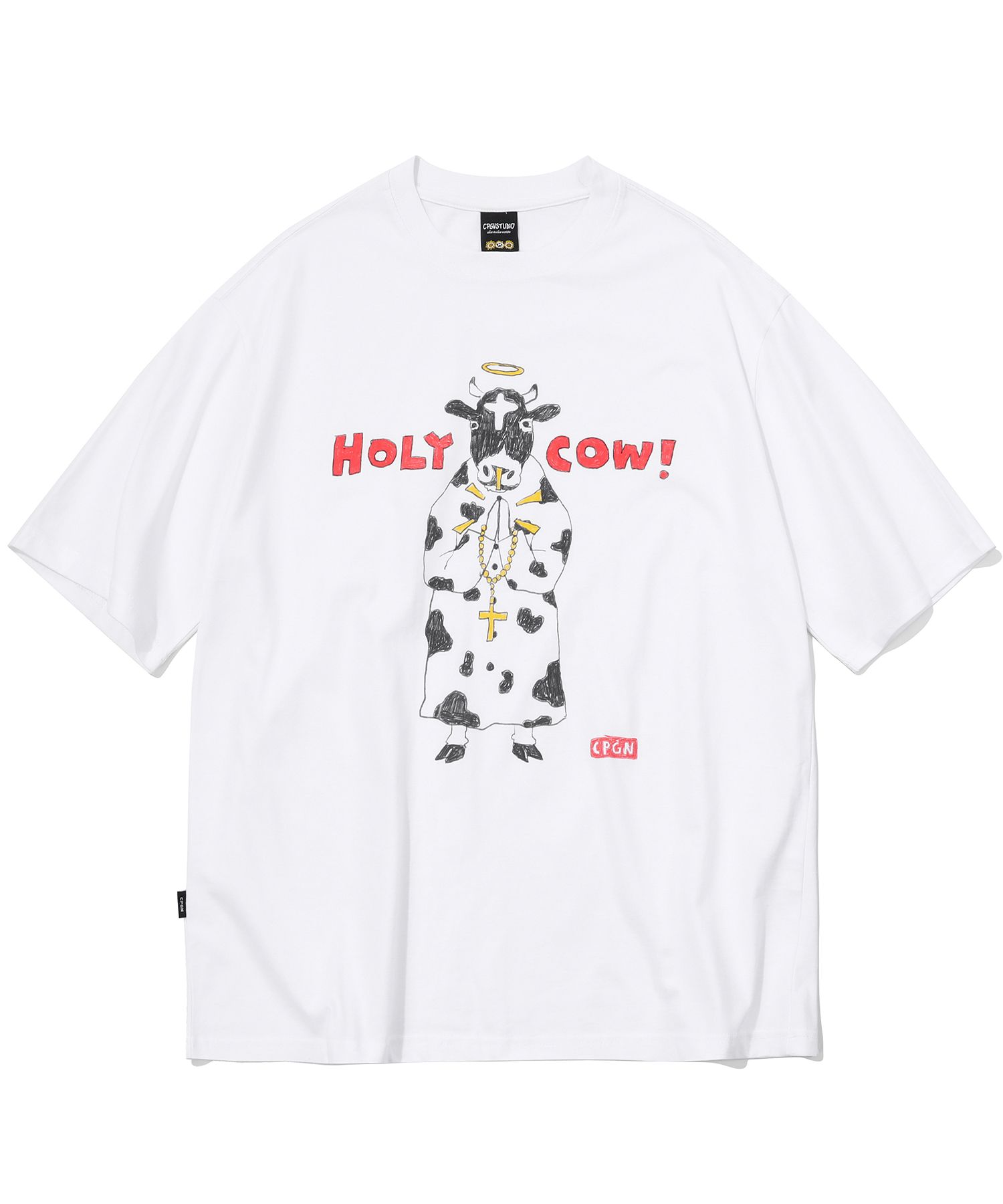 【CPGN STUDIO】24SS★ DTP HOLY COW Short Sleeve Tee MUSINSA | CPGN STUDIO DTP HOLY COW Short Sleeve Tee White