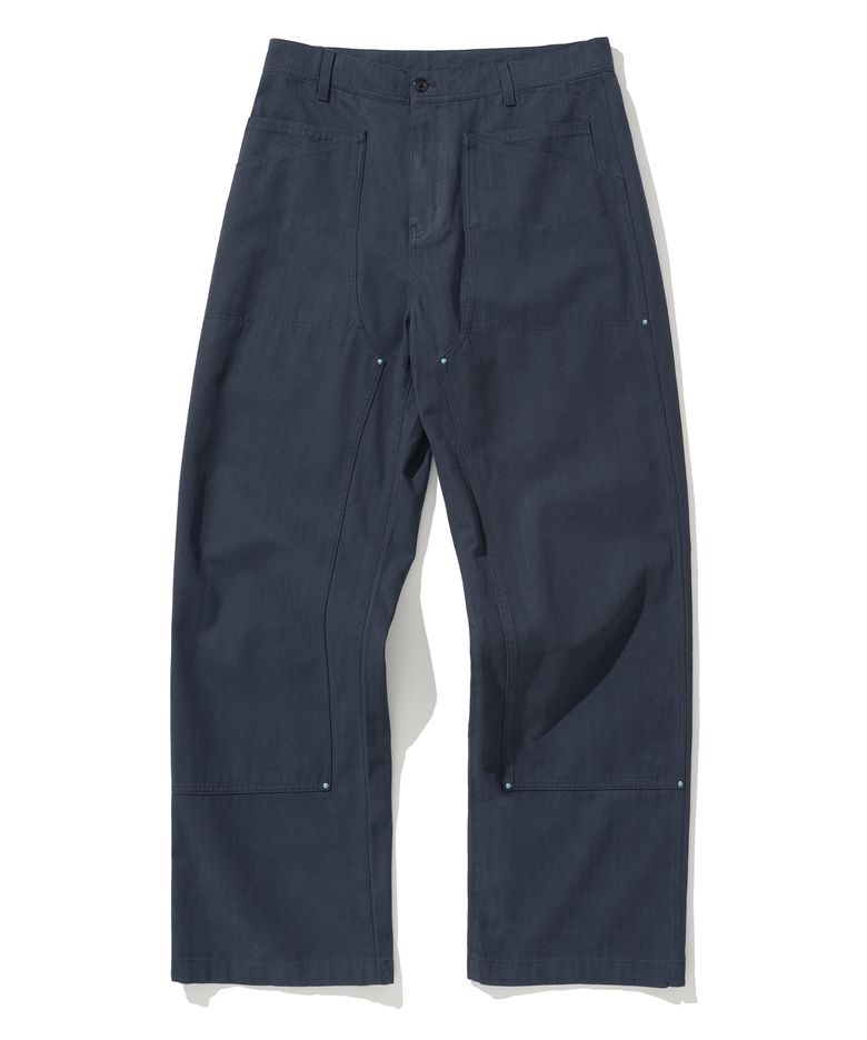 [유튜버PICK] double knee stud pants navy