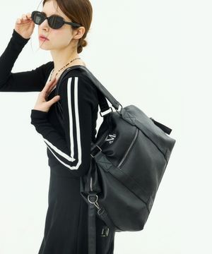 프라임 링클 레더 토트백