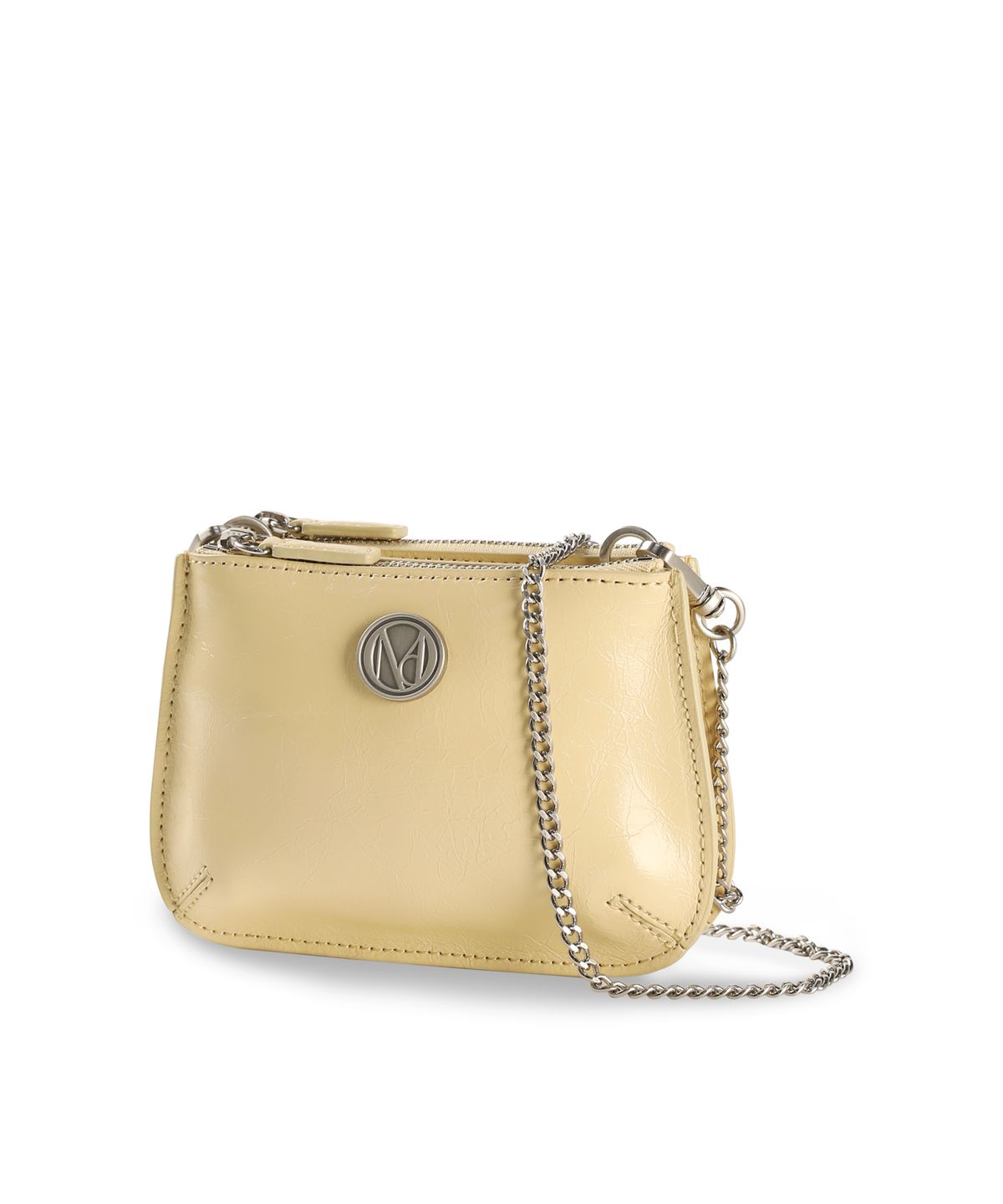 꼬떼드무아(COTEDEMOI) Ecrin mini double chain bag - Butter