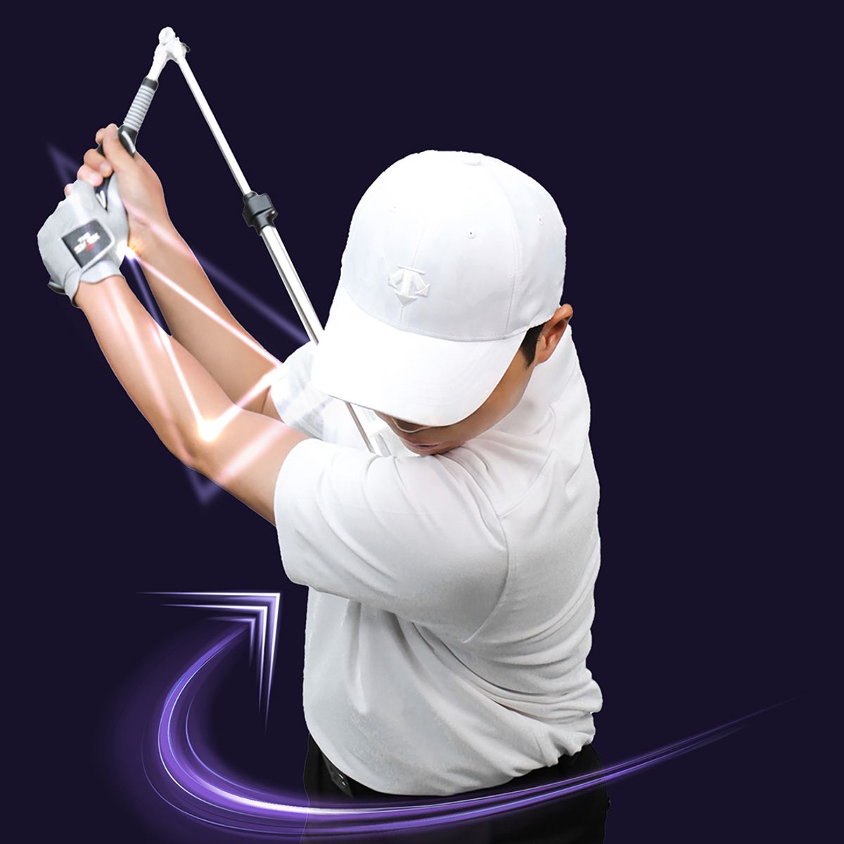 퍼플그린 골프(PURPLEGREENGOLF) 골프 몸통 스윙 연습기