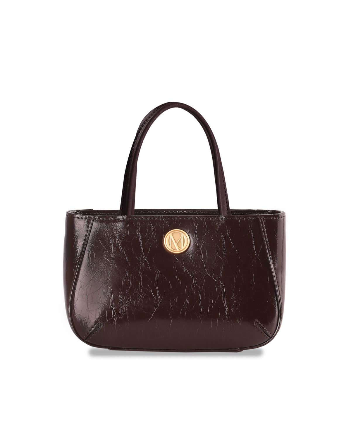 꼬떼드무아(COTEDEMOI) Ecrin petit tote bag - Chocolate brown