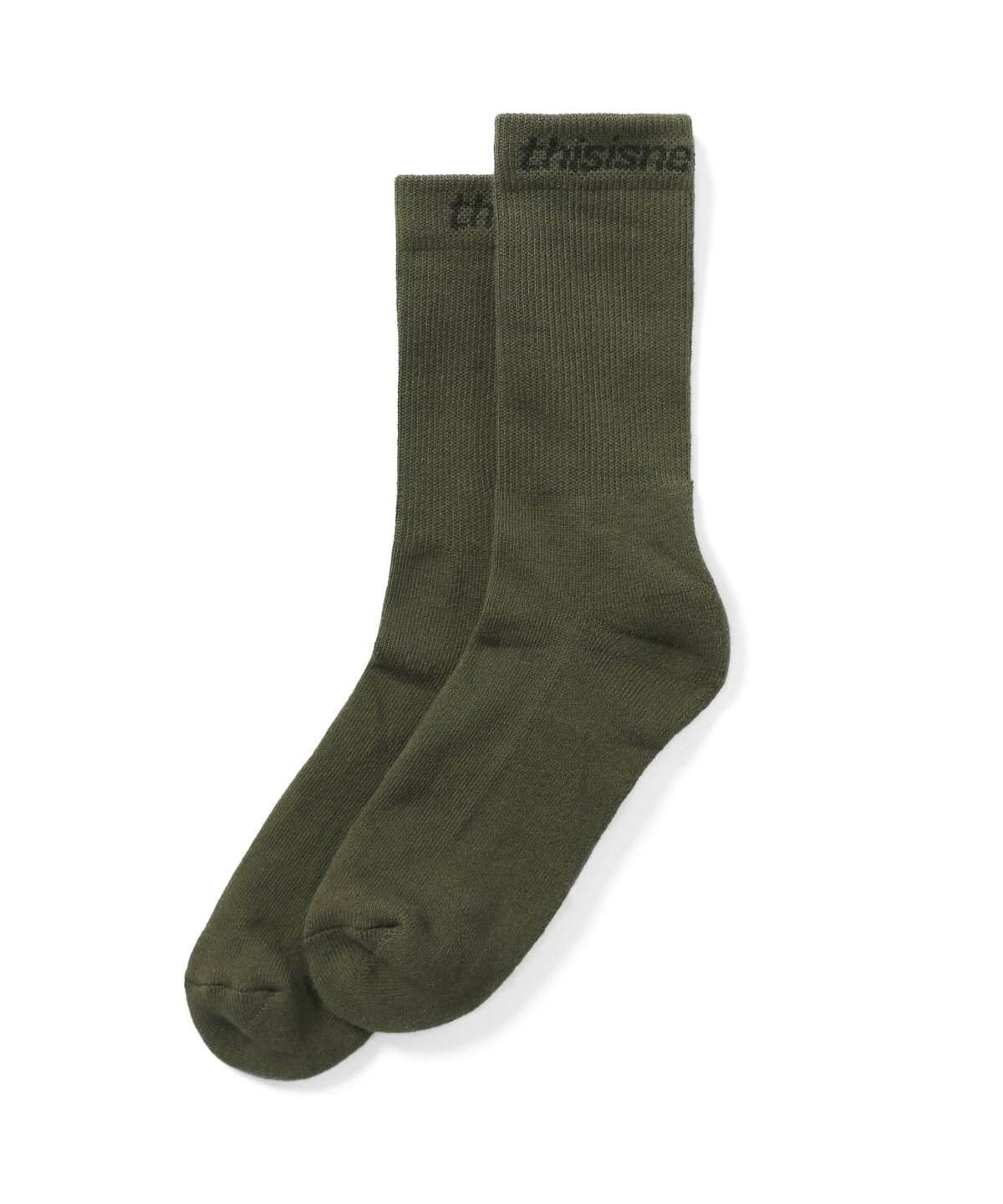디스이즈네버댓(THISISNEVERTHAT) SP-Logo Socks 3Pack Olive