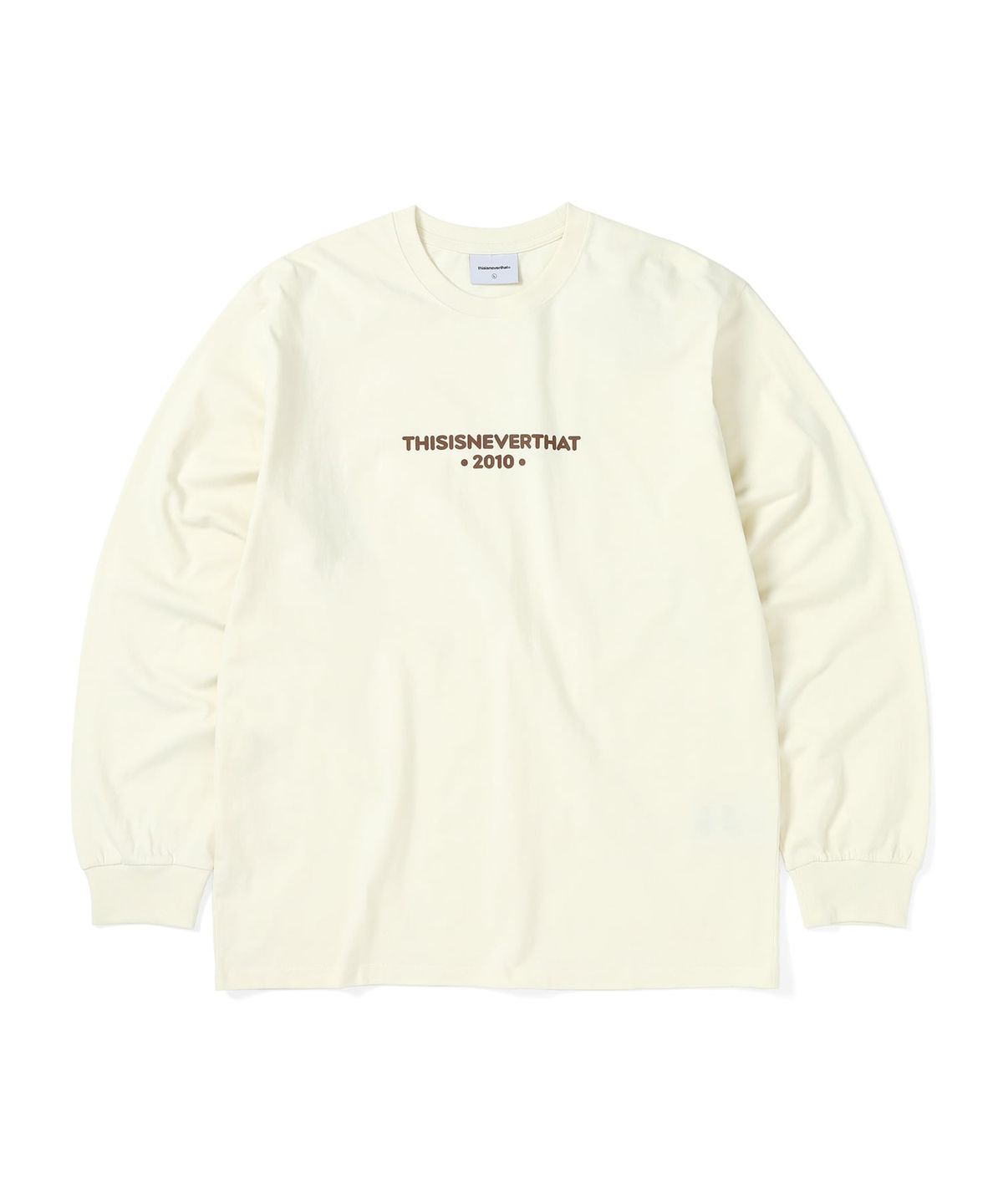 디스이즈네버댓(THISISNEVERTHAT) R-Logo L/S Tee Natural