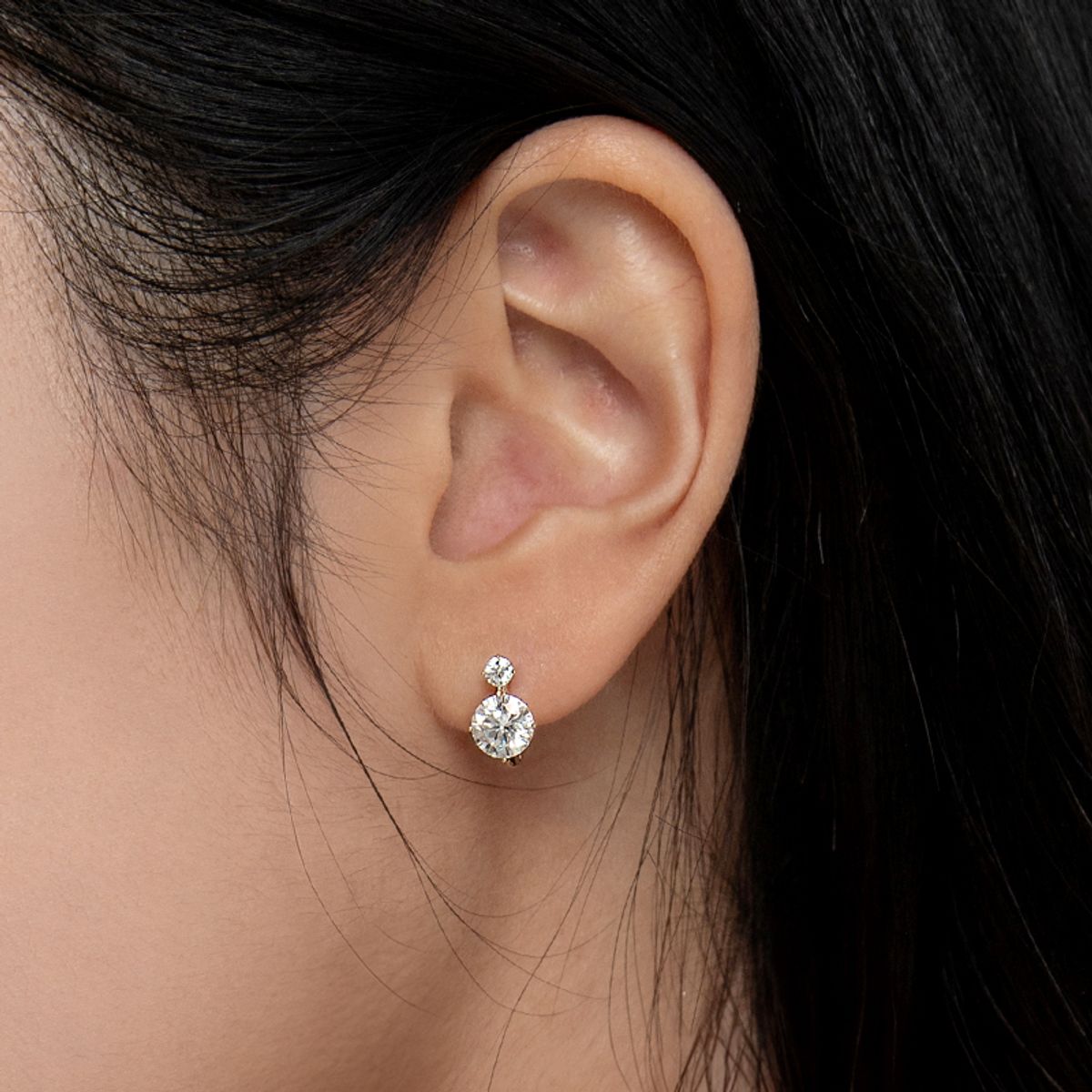 므씨엘(MCEL) 14K 에스텔라 모이사 다이아몬드 귀걸이