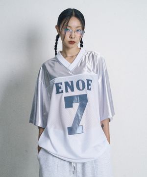 세븐 메쉬 풋볼 져지 반팔티 - 화이트