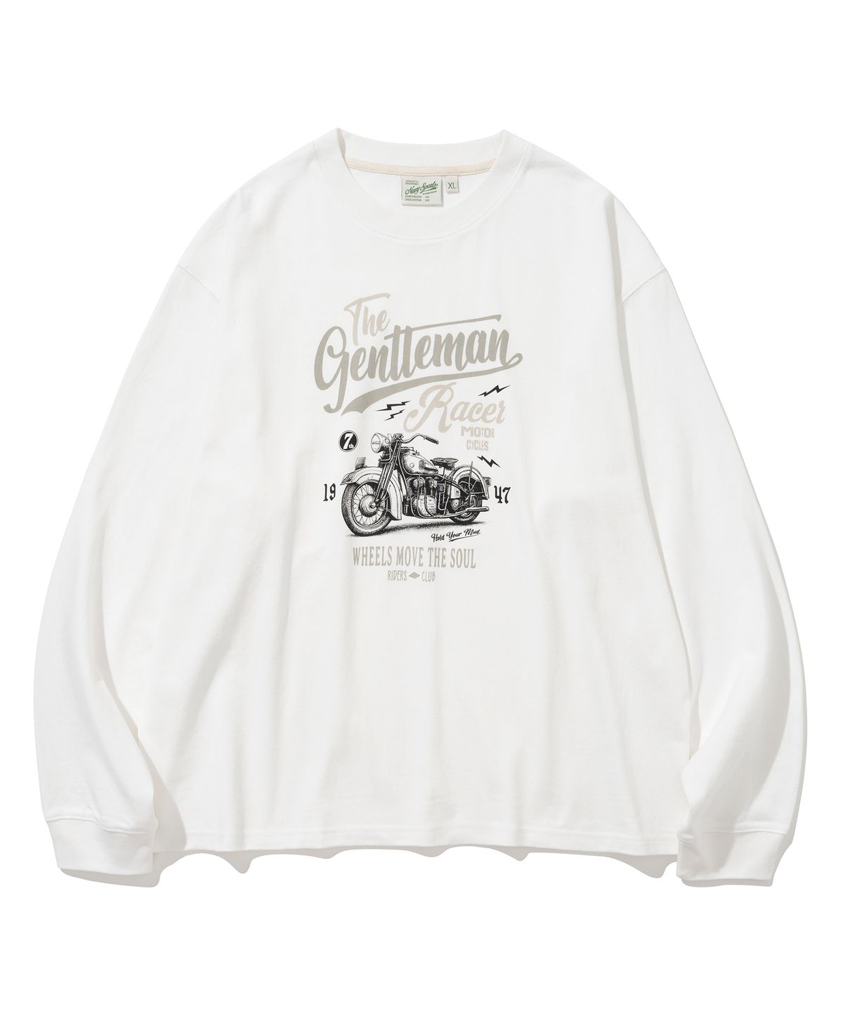 유니폼브릿지(UNIFORM BRIDGE) bike l/s tee off white