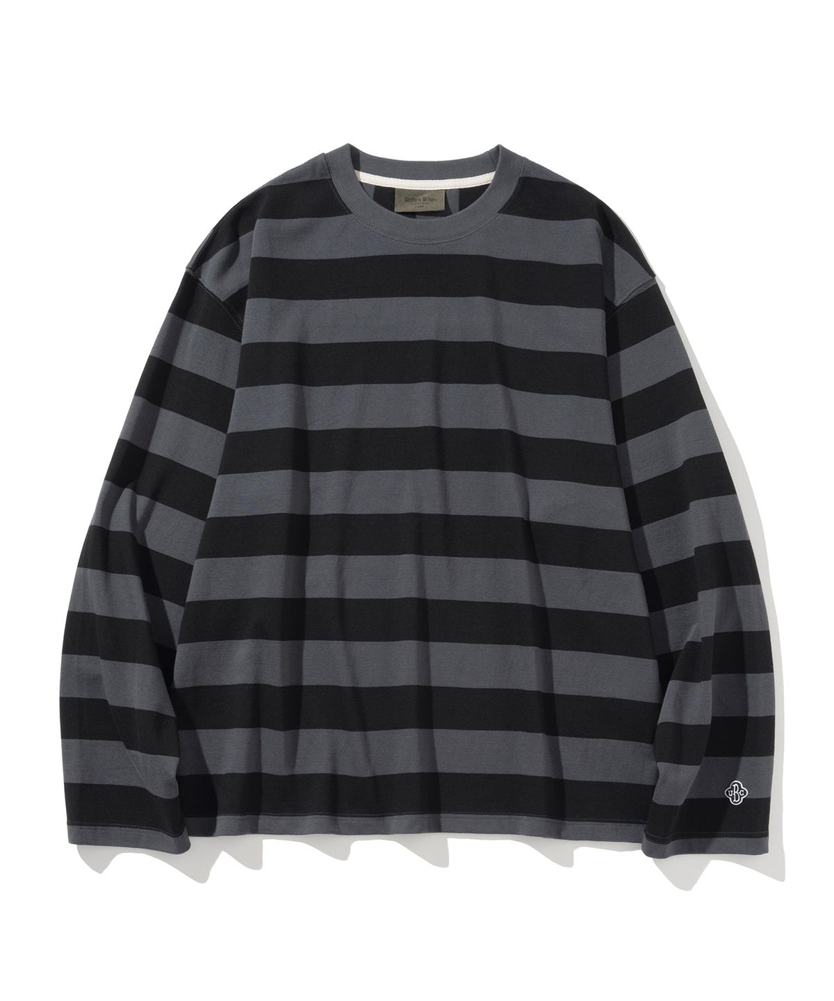 유니폼브릿지(UNIFORM BRIDGE) stripe border l/s tee black