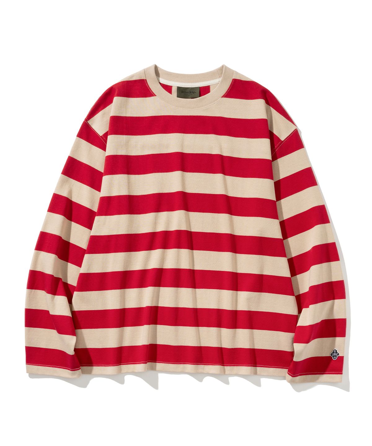 유니폼브릿지(UNIFORM BRIDGE) stripe border l/s tee red