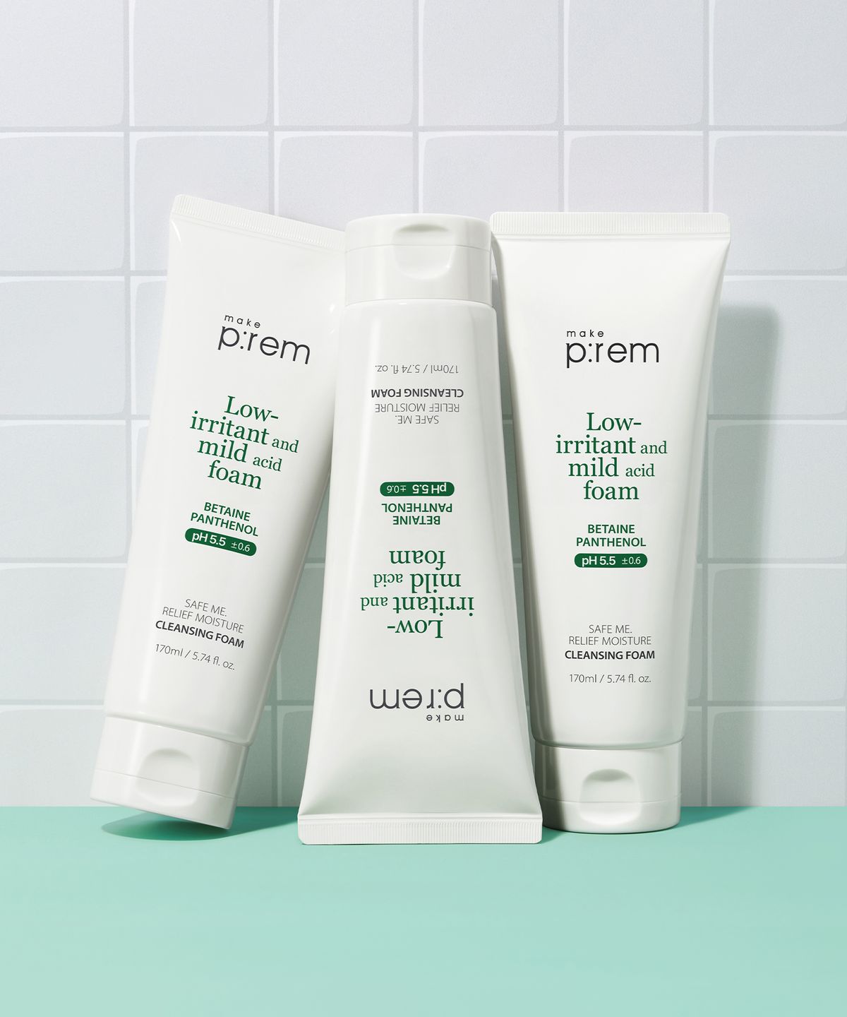 메이크프렘(MAKEPREM) [3pack] 세이프 미 릴리프 모이스처 클렌징 폼 170ml