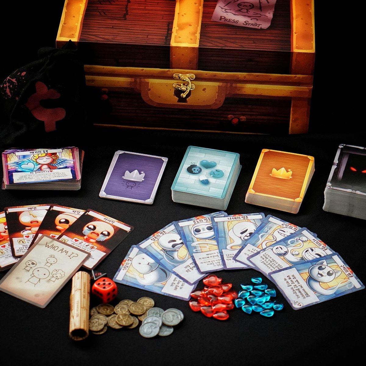 아스모디(ASMODEE) 아이작의 번제 네개의 영혼 보드게임 전략 카드 인디 로그라이크