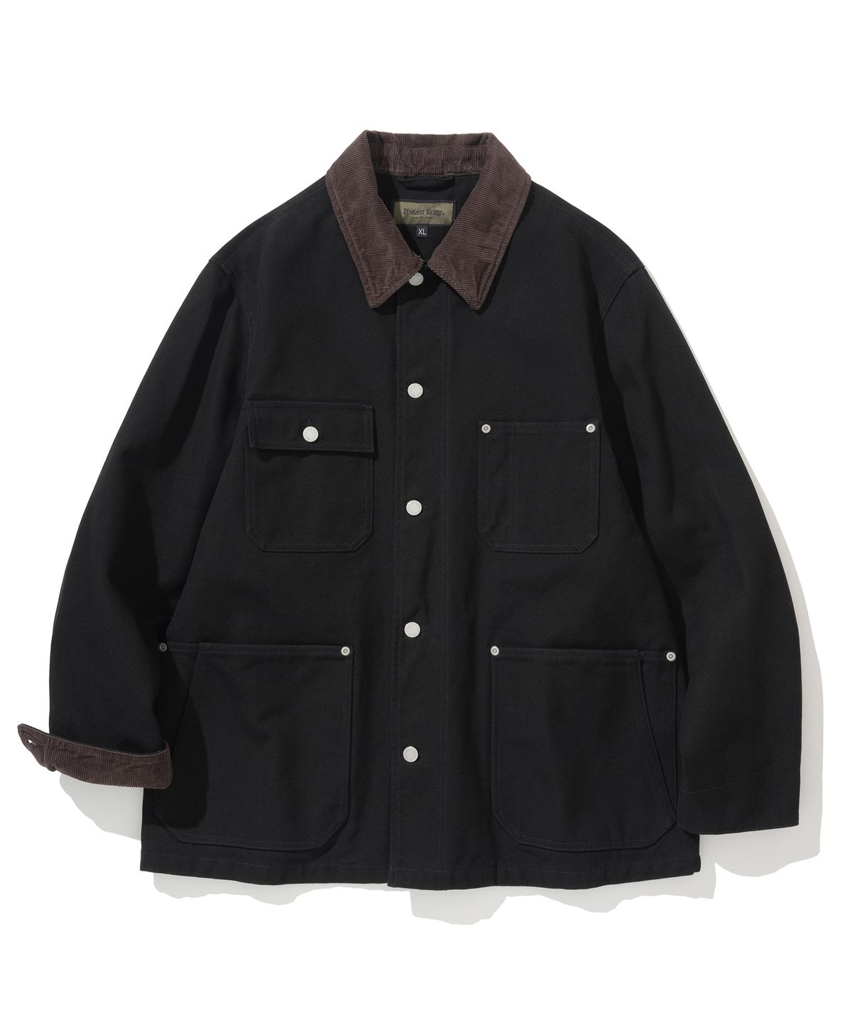 유니폼브릿지(UNIFORM BRIDGE) oxford coverall chore jacket black