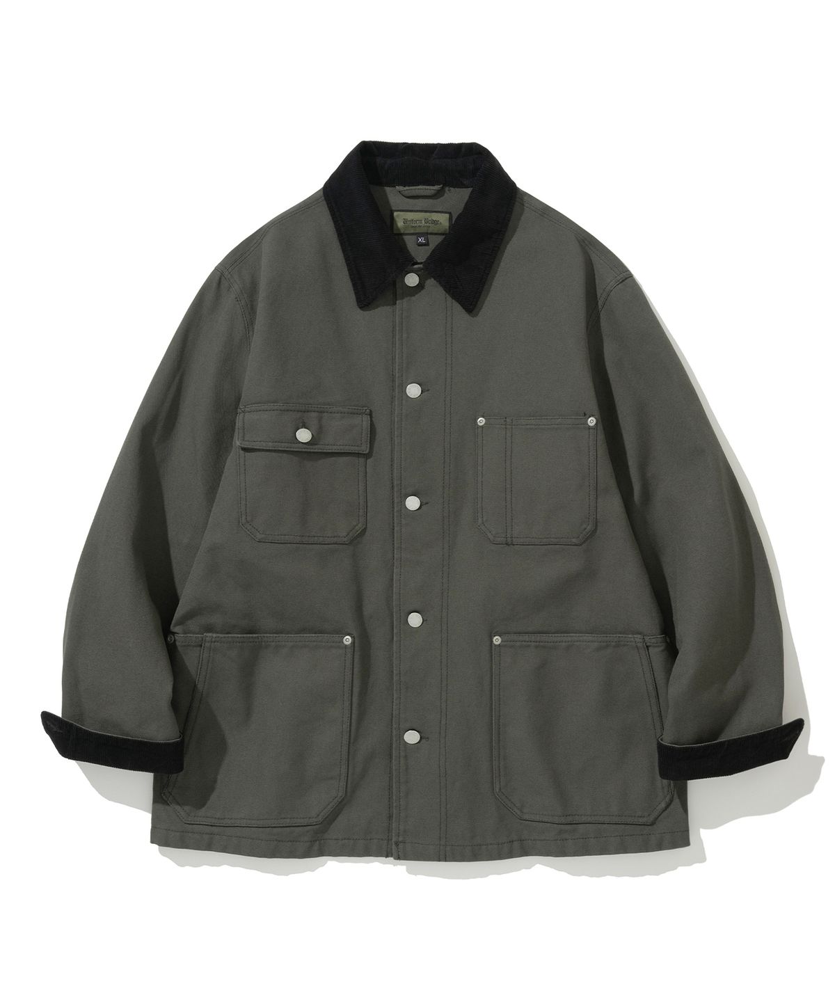 유니폼브릿지(UNIFORM BRIDGE) oxford coverall chore jacket greyish olive