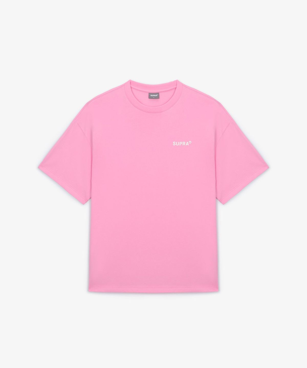 수프라(SUPRA) 등판 빅로고 반팔 티셔츠(PINK)