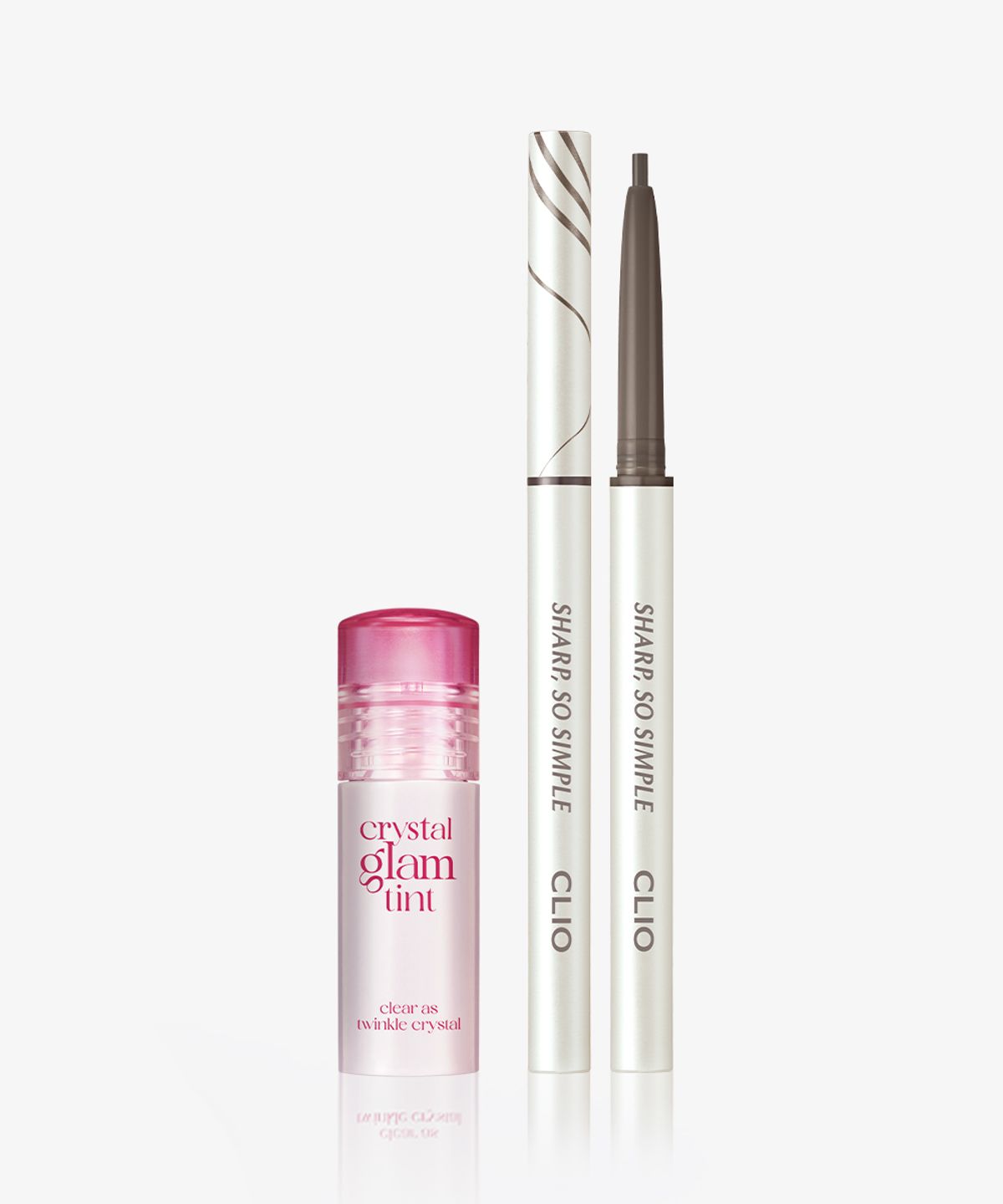 클리오(CLIO) [SET] 샤프 쏘 심플 펜슬라이너  + 크리스탈 글램틴트 미니