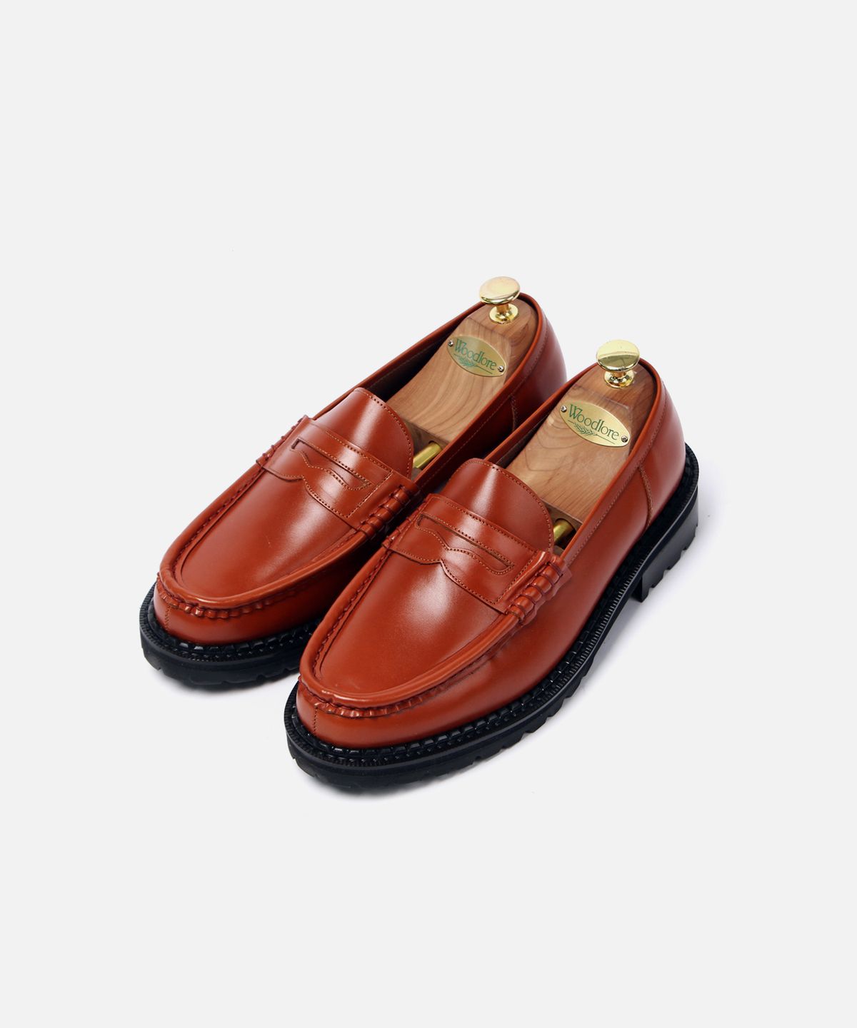 커스텀무드(CUSTOMMOOD) 리차드 소가죽 페니로퍼(natural brown)
