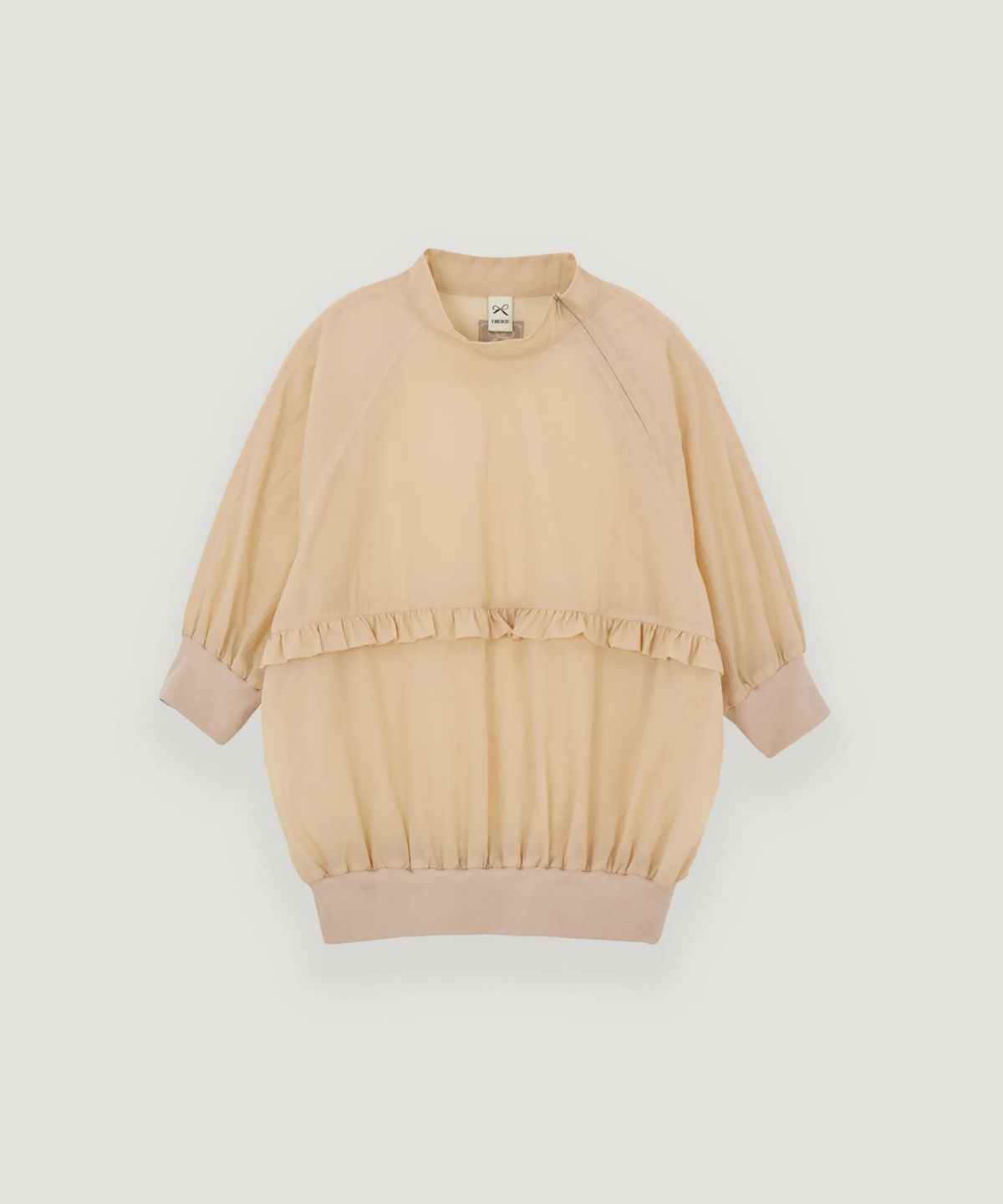 유베이지(UBEIGE) 러플 나일론 블라우스 (Beige)