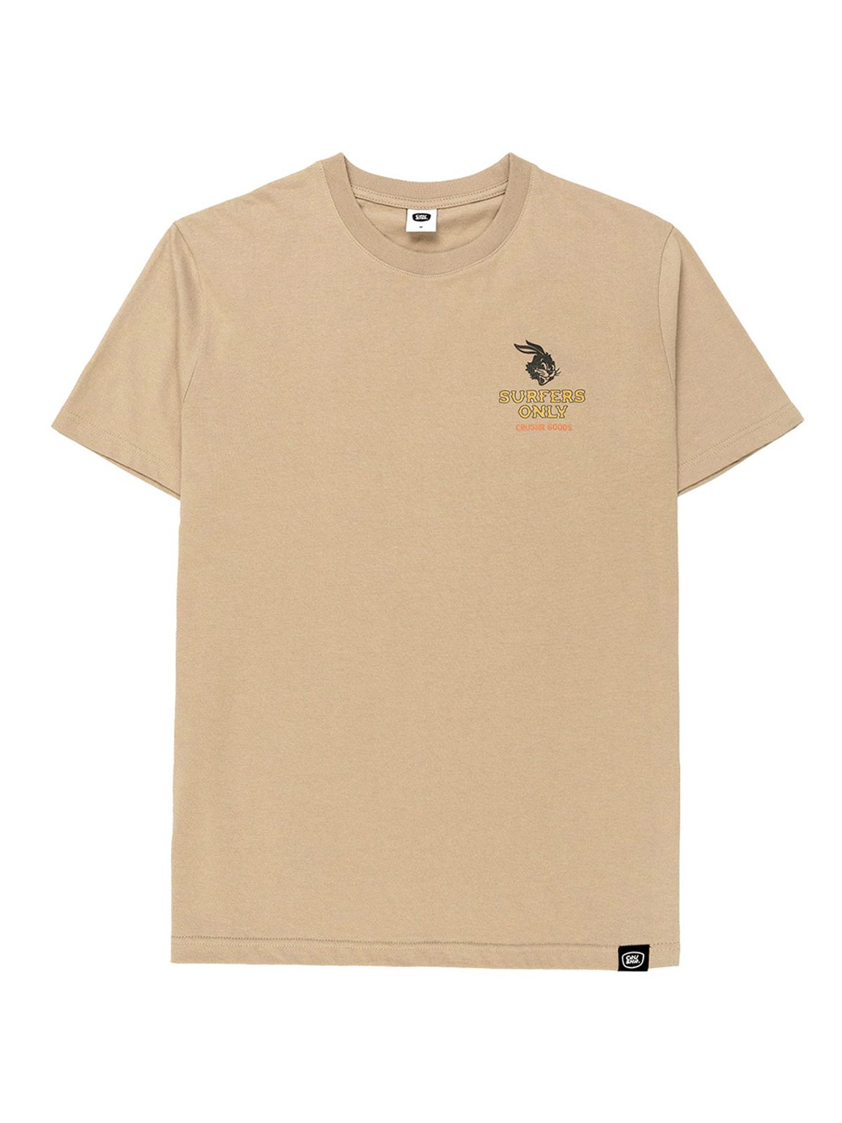 크러셔(CRUSHR) SURFERS ONLY T-SHIRTS - SAND