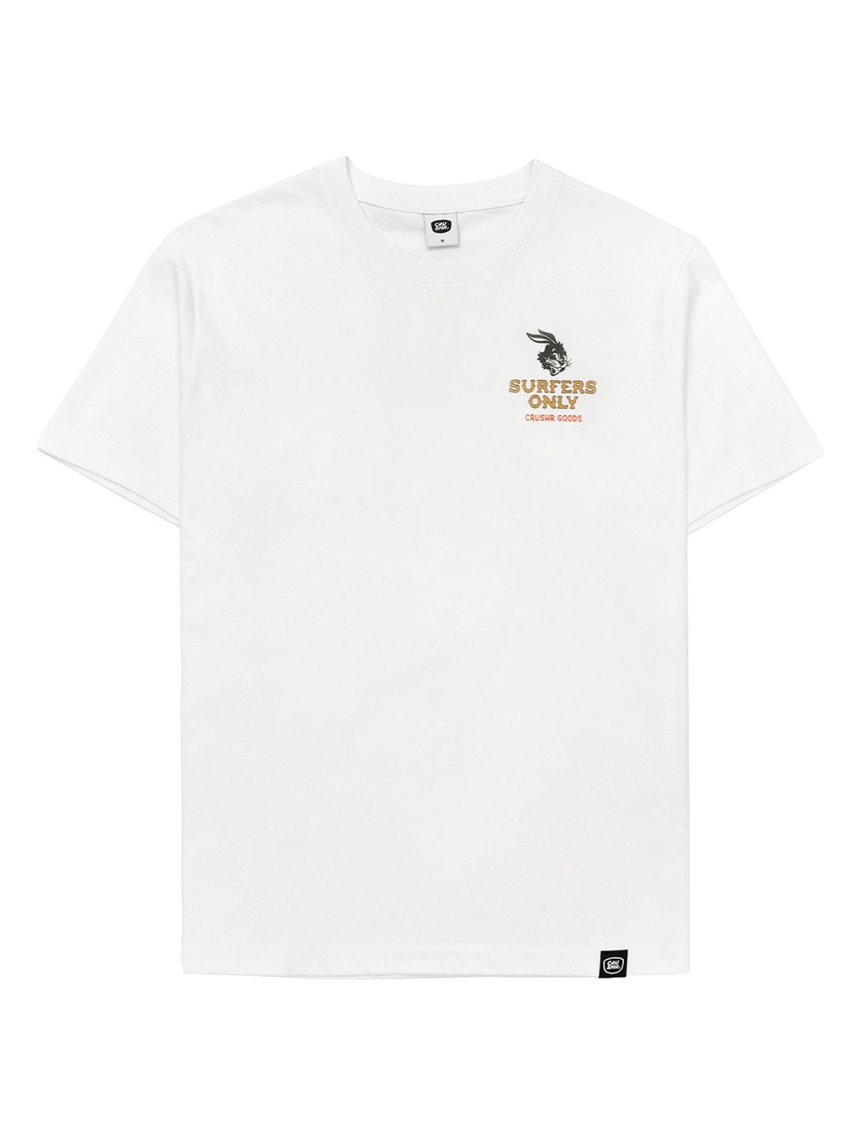 크러셔(CRUSHR) SURFERS ONLY T-SHIRTS - WHITE