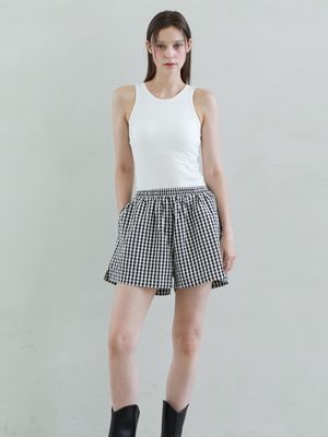 인앤아웃 체크쇼츠 4colors